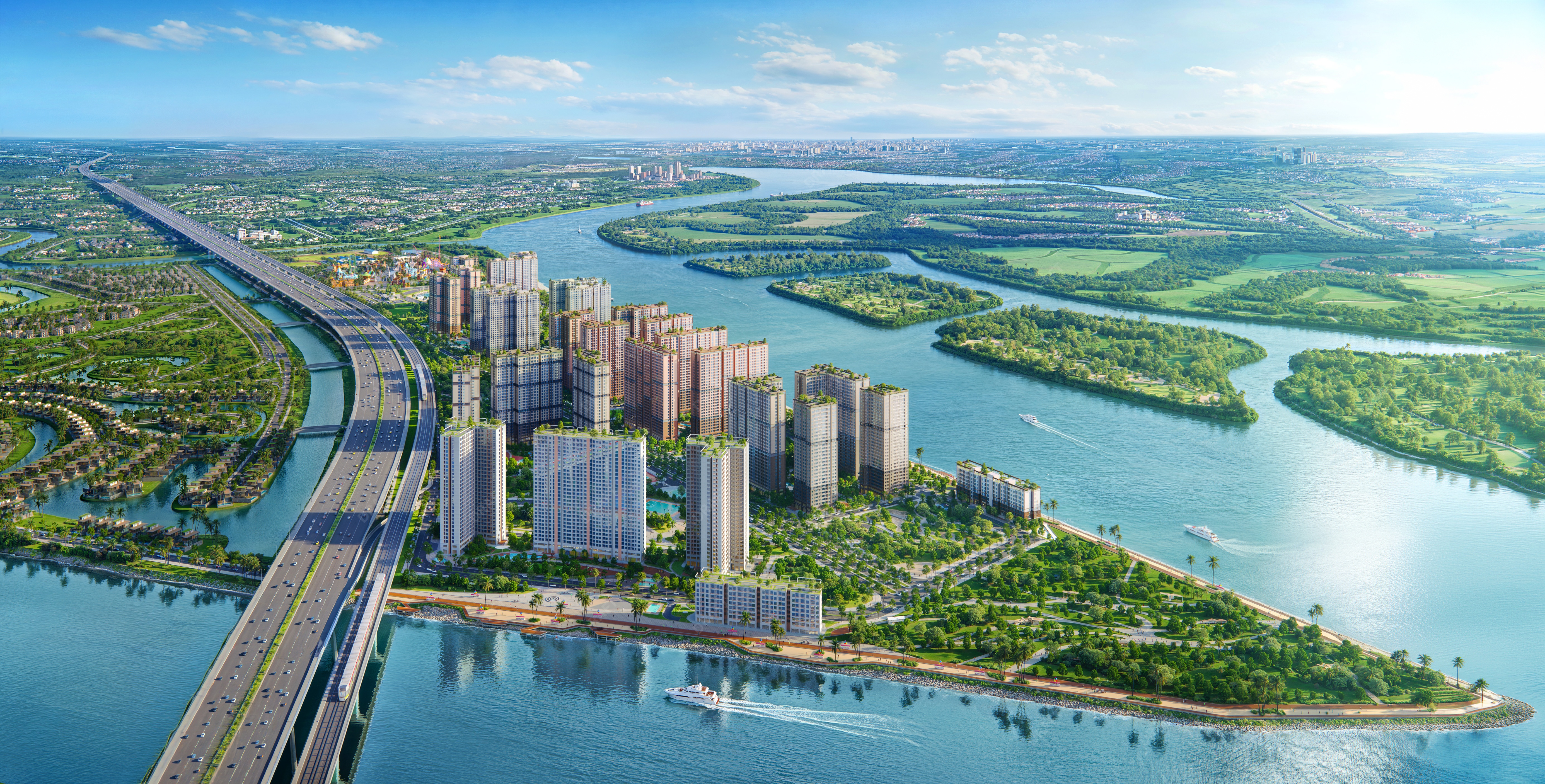 Quy hoạch 4 tòa giai đoạn đầu The Harbor Skyline